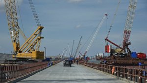 Строительство автоподхода Керченского моста со стороны Крыма начато
